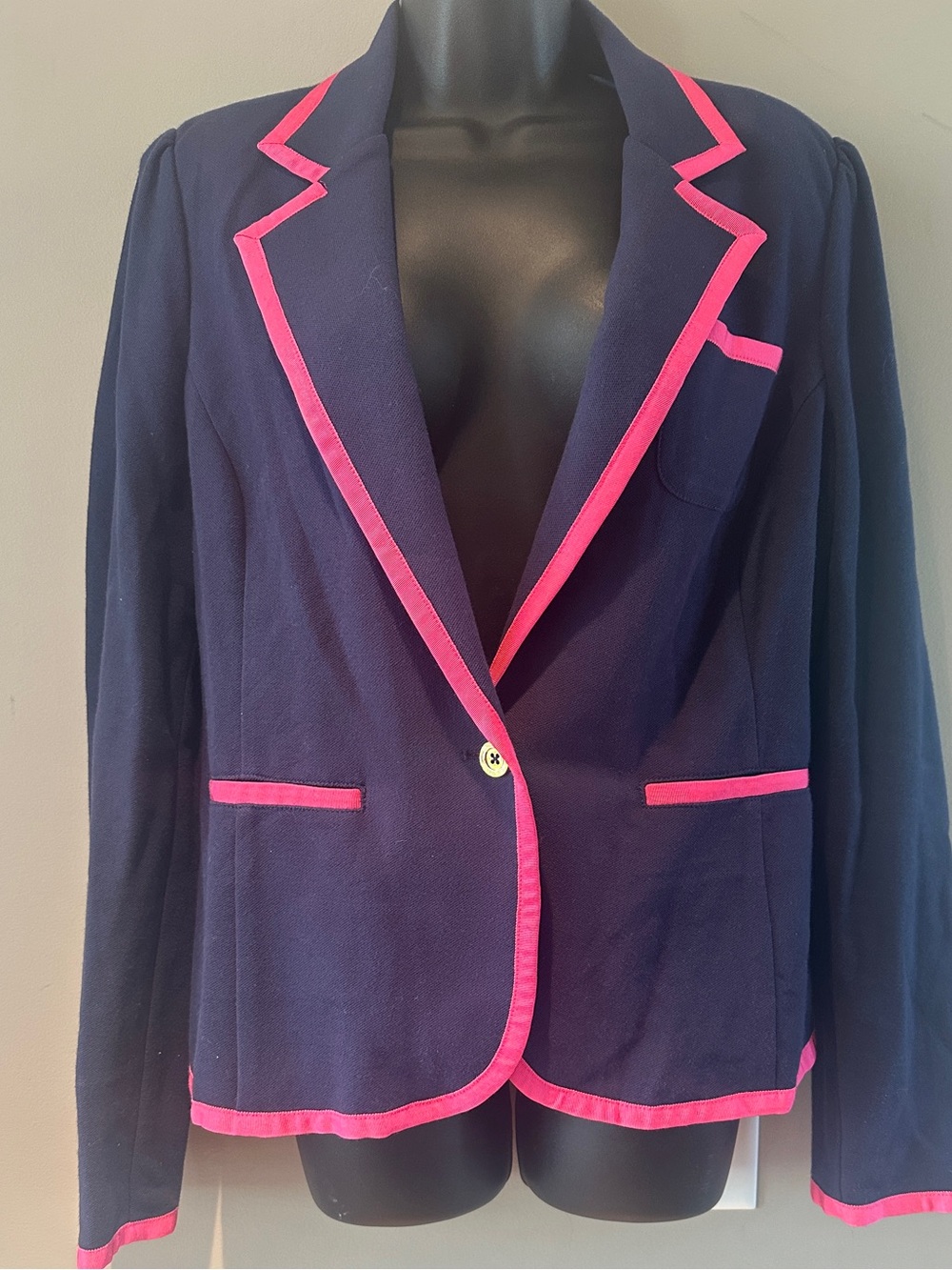 Lilly Pulitzer Malibu Blazer-Navy XL